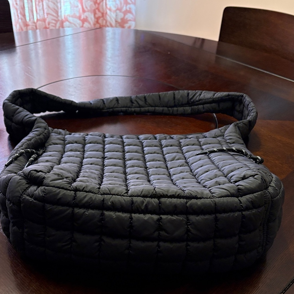 Urban Expressions Quilted Black Satchel